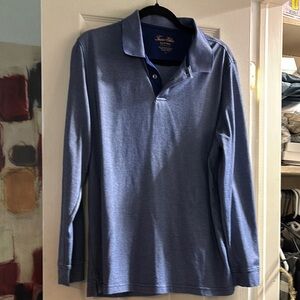 Tasso Elba Blue Polo Shirt Classic Casual Fit